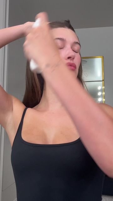 Hailey Bieber beauty routine video thumbnail