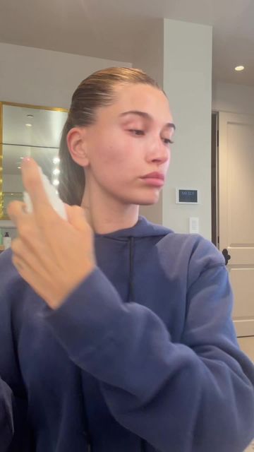 Hailey Bieber beauty routine video thumbnail