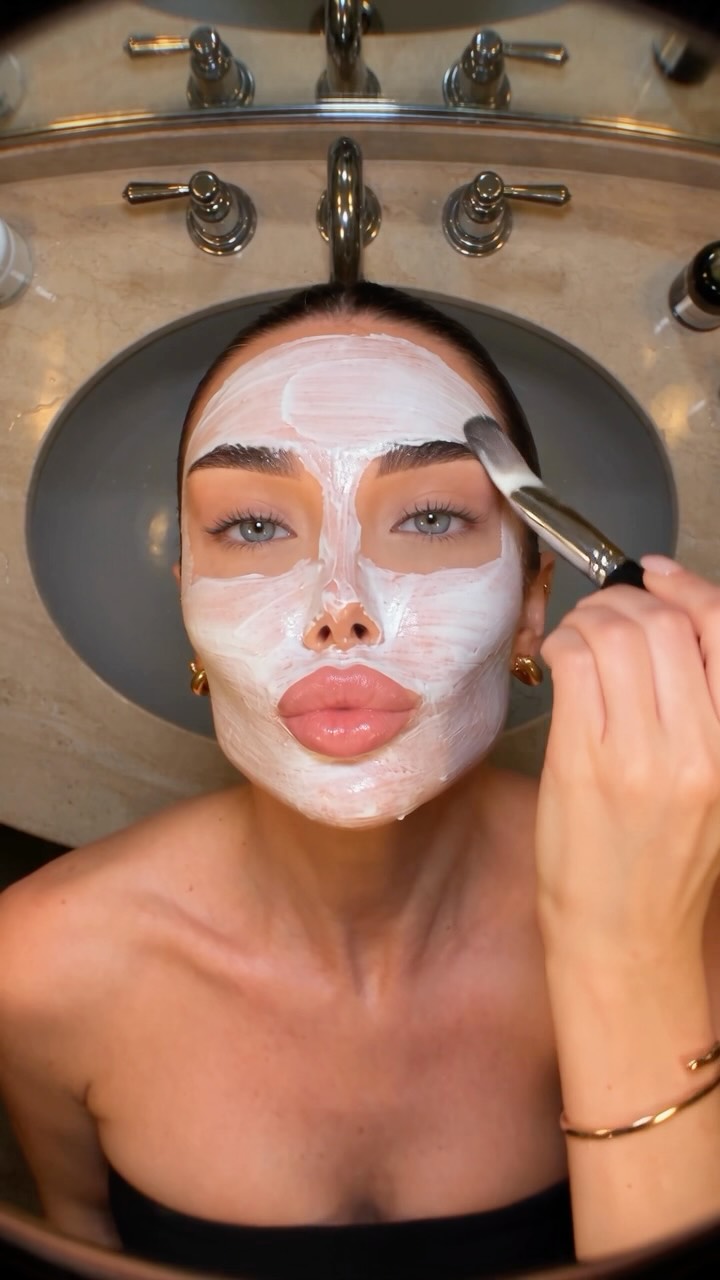 Marina Aisina beauty routine video thumbnail