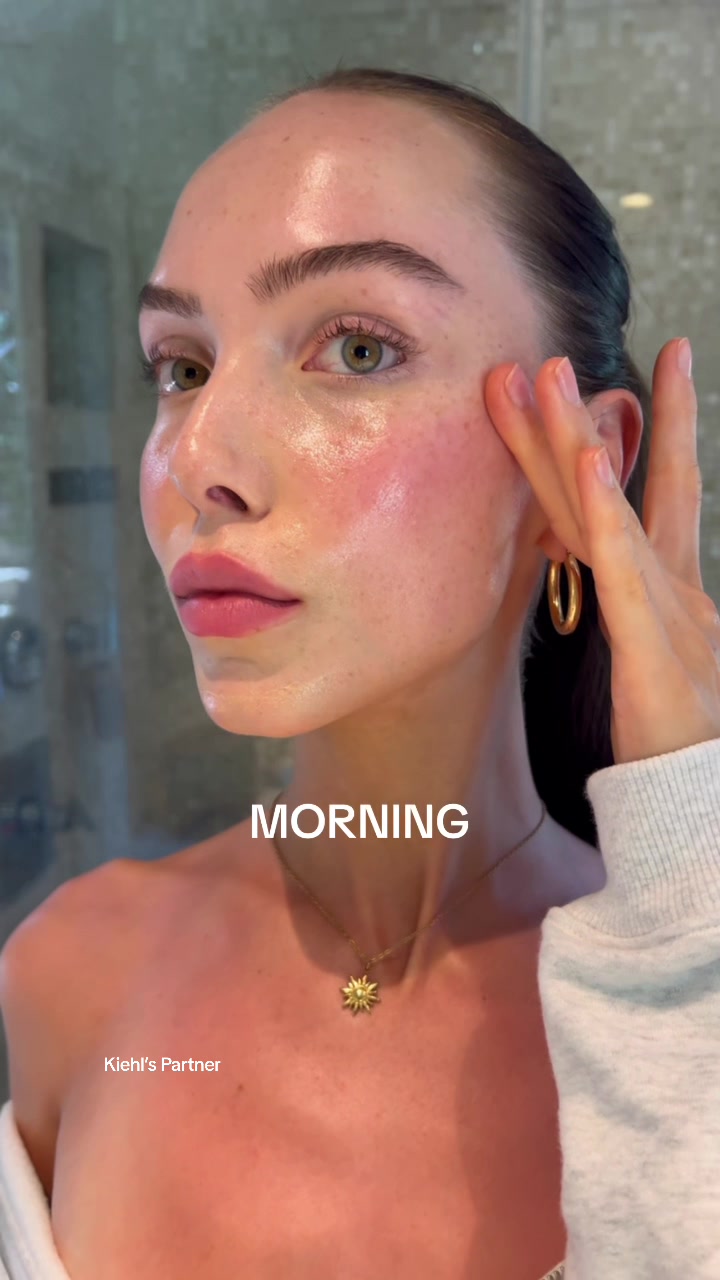 elizabeth grace beauty routine video thumbnail